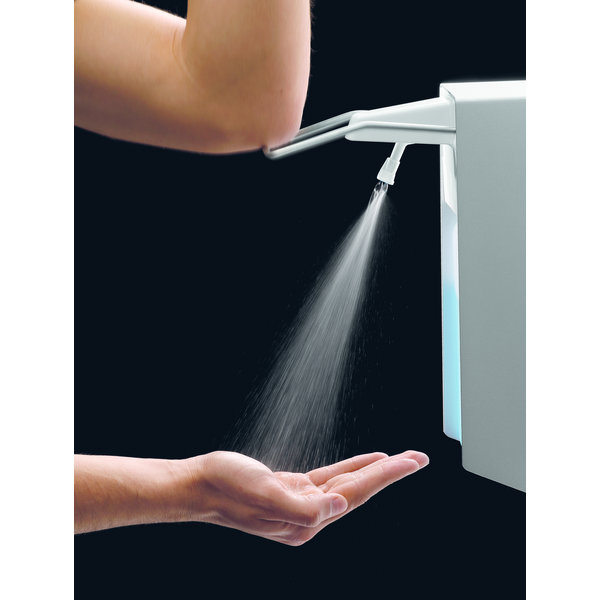 Hygiënezuilen set DH1 1460 | 0,9 liter | Tot 3 ml per slag | 400x400x1462(h)mm