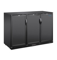 Polar Barkoelkast | G-SERIE | Zwart | 320L | +2°C/+8°C | Statisch + Ventilator | Draaideuren | 1350x520x850(h)m