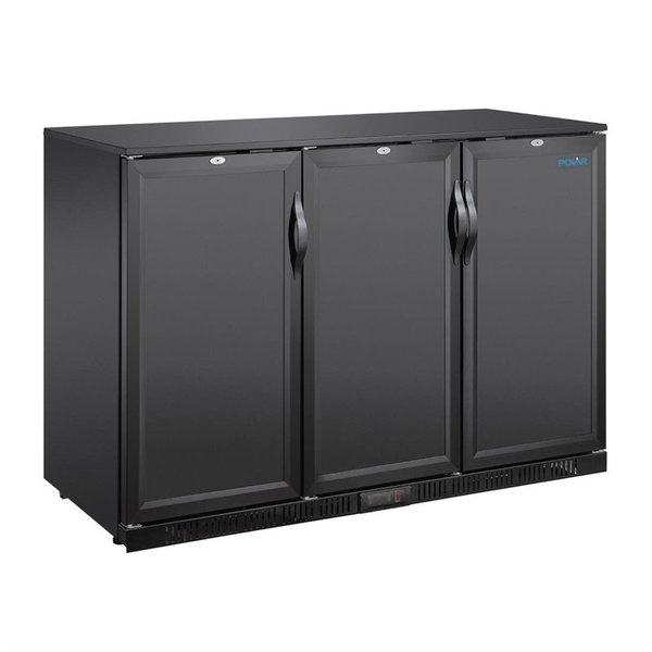 Barkoelkast | G-SERIE | Zwart | 320L | +2°C/+8°C | Statisch + Ventilator | Draaideuren | 1350x520x850(h)m