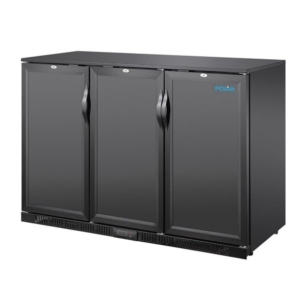 Barkoelkast | G-SERIE | Zwart | 320L | +2°C/+8°C | Statisch + Ventilator | Draaideuren | 1350x520x850(h)m