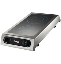 Lincat Inductiekookplaat IH21 | 3kW | 2 Kookzones | 350x654x115(h)mm 