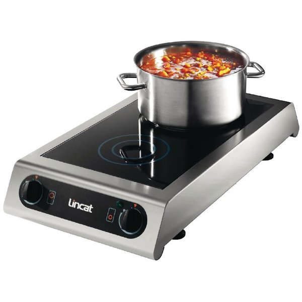 Inductiekookplaat IH21 | 3kW | 2 Kookzones | 350x654x115(h)mm