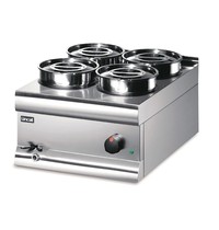 Lincat Bain Marie BS4W | 1kW | 4x 4,5 liter | 450x600x325(h)mm