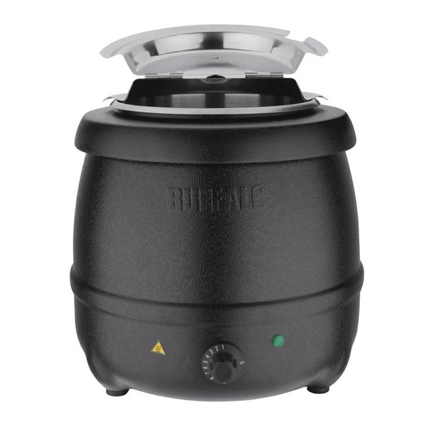 Soepketel zwart 10 liter |  36(h)x34,5(Ø)cm