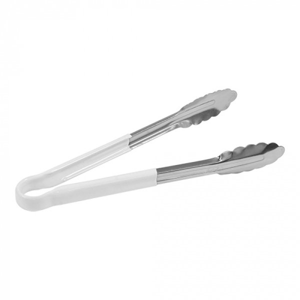 Serveertang | Wit | RVS | Hittebestendige | Kunststof Handvat | 300mm