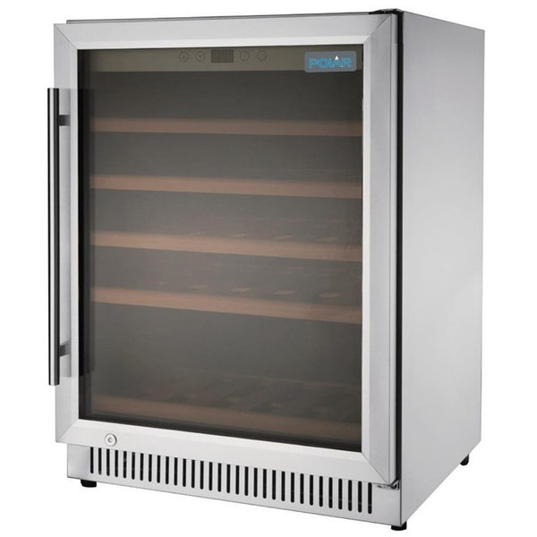 Wijnkoelkast | 51x 75cl | 1 Zone | +5°C/+18°C | Geventileerd | 595x573x820(h)mm