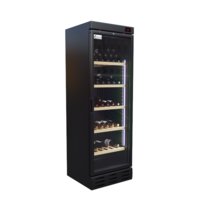 TopCold Wijnkoelkast | Zwart | 90x 75cl | 1 Zone | +4°C/+18°C | Statisch | 590x610x1885(h)mm
