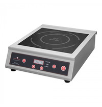 CaterChef Inductiekookplaat | RVS behuizing | 3.5kW | Verhittings-oppervlakte Ø250mm | 375x420x170(h)mm