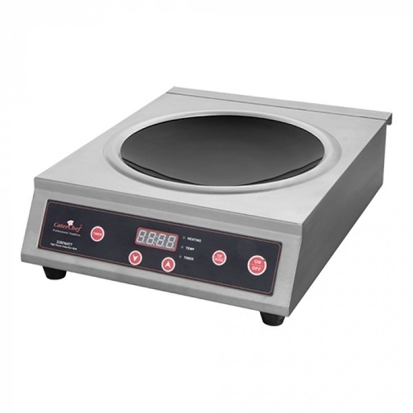 Wok-inductiekoker | RVS | 3.1kW |  Ø360mm | 339x443x120(h)mm