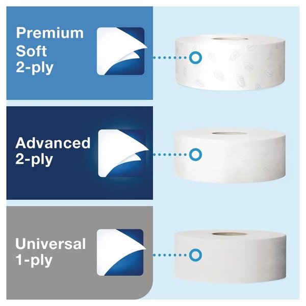 Jumbo toiletrol dispenser wit | Kunststof | 437x133x360(h)mm