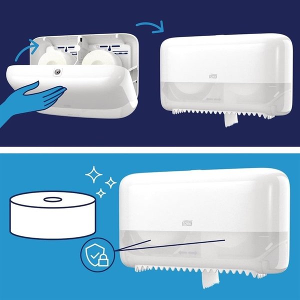 Coreless toiletrollen navulling | 36 stuks | 2 laags | Ca. 900 vellen per rol