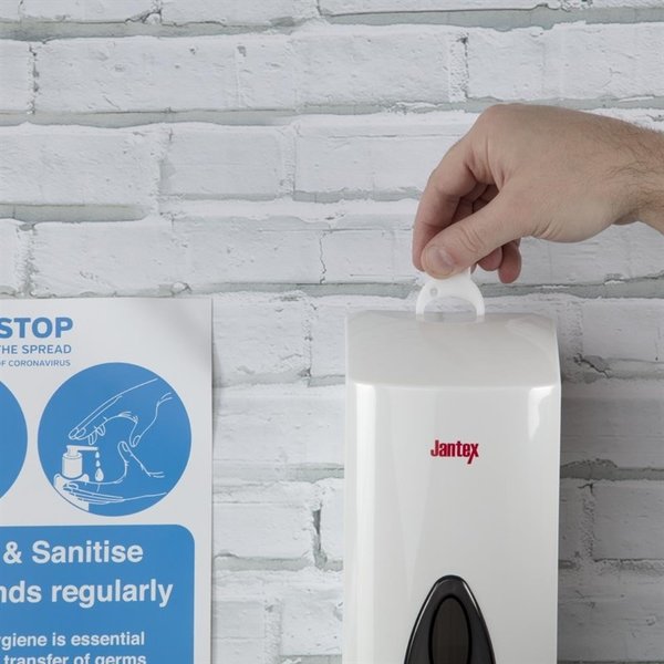 Zeepdispenser | 900 ML | Voor vloeibare zeep en handreiniging | 115x115x250(h)mm