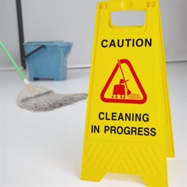 Waarschuwingsbord | Kunststof | "Wet Floor" | Hoogte 640mm
