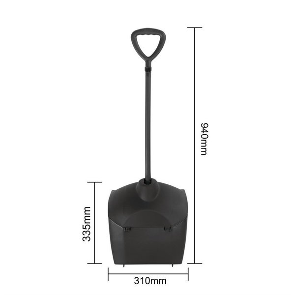 Lobby bezem en blik 30cm | 300x345x950(h)mm