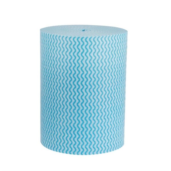 Multifunctionele antibacteriële doekjes blauw | 200 stuks | 80% viscose en 20% polyester | 37x22cm