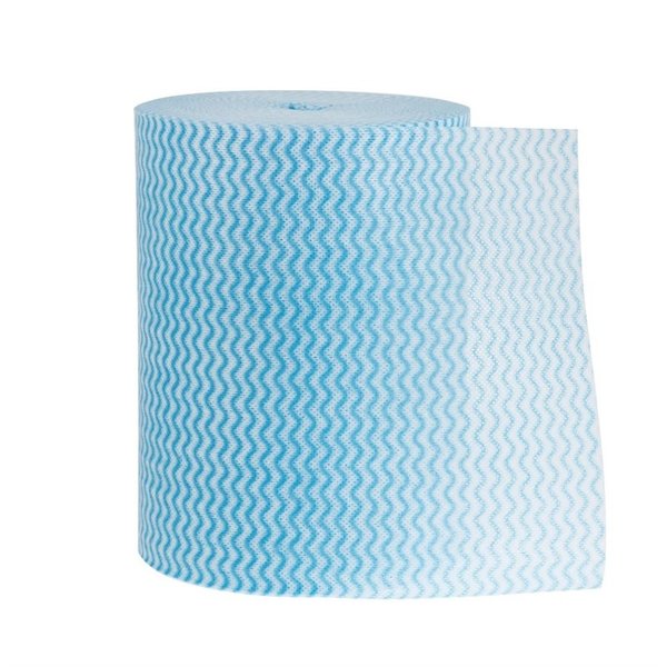 Multifunctionele antibacteriële doekjes blauw | 200 stuks | 80% viscose en 20% polyester | 37x22cm