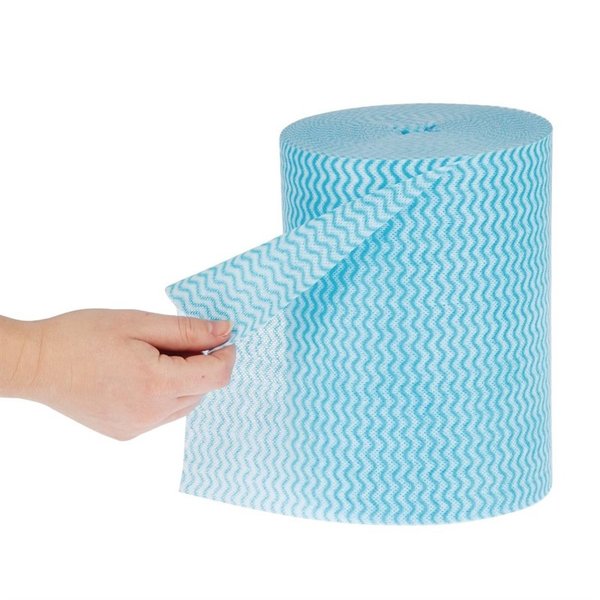 Multifunctionele antibacteriële doekjes blauw | 200 stuks | 80% viscose en 20% polyester | 37x22cm
