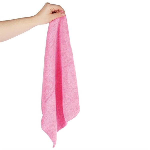 Microvezeldoeken roze | 5 stuks | 90% polyester en 10% polyamide | 40x40cm