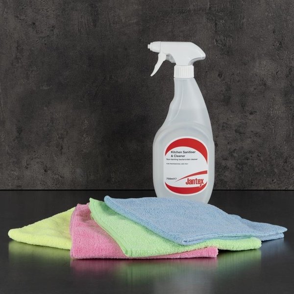 Microvezeldoeken geel | 5 stuks | 90% polyester en 10% polyamide | 40x40cm