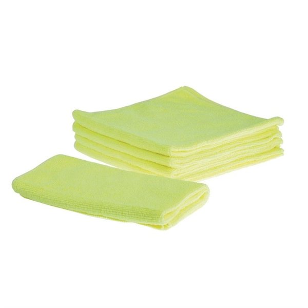 Microvezeldoeken geel | 5 stuks | 90% polyester en 10% polyamide | 40x40cm