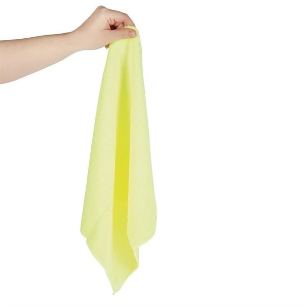Microvezeldoeken geel | 5 stuks | 90% polyester en 10% polyamide | 40x40cm