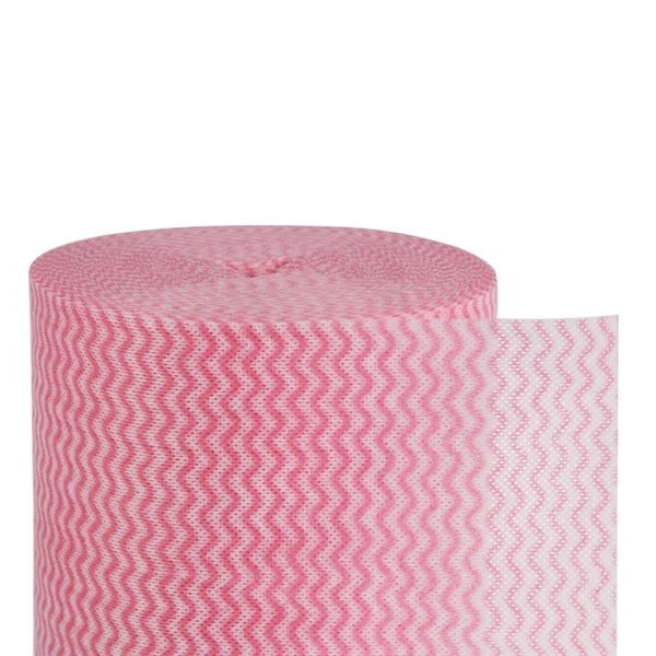 Multifunctionele antibacteriële doekjes rood | 200 stuks | 20% polyester en 80% viscose | 37x22cm