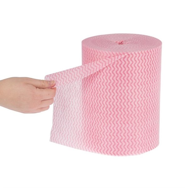Multifunctionele antibacteriële doekjes rood | 200 stuks | 20% polyester en 80% viscose | 37x22cm