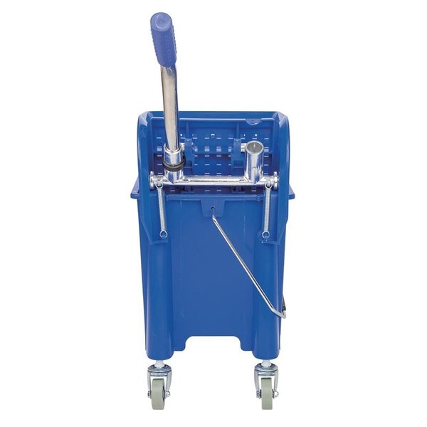Rol emmer en wringer blauw | 20L | opvangbak en rooster | 350x280x480(h)mm