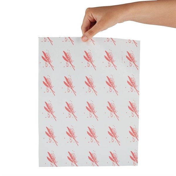 Vetvrij hamburger papier rood | 1000 stuks | 24,5(b) x 30(l)cm