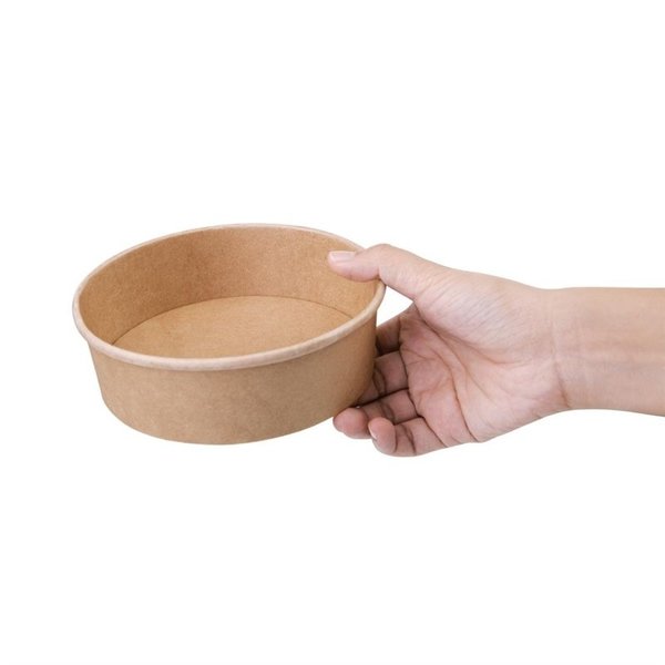 Ronde kraft saladeschaal 75cl | 300 stuks