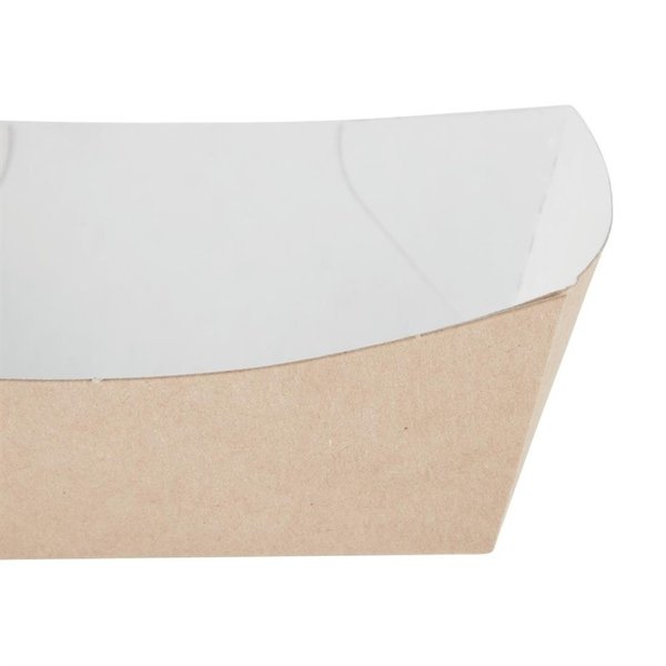 Composteerbare kraft etensbakjes 22cm | 250 stuks