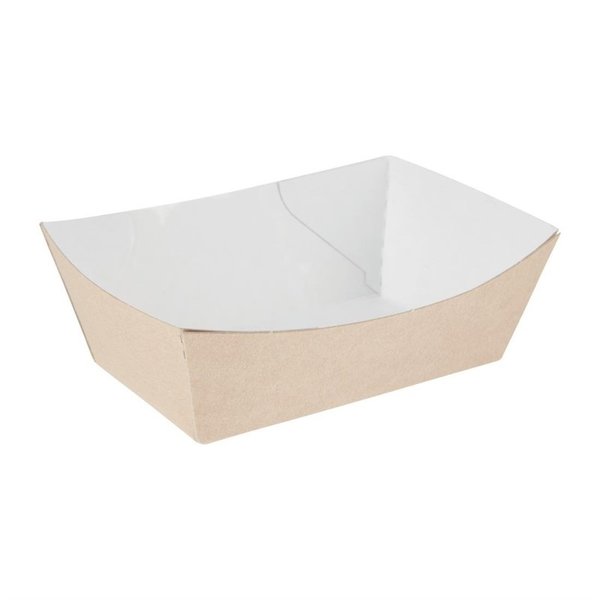 Composteerbare kraft etensbakjes 22cm | 250 stuks