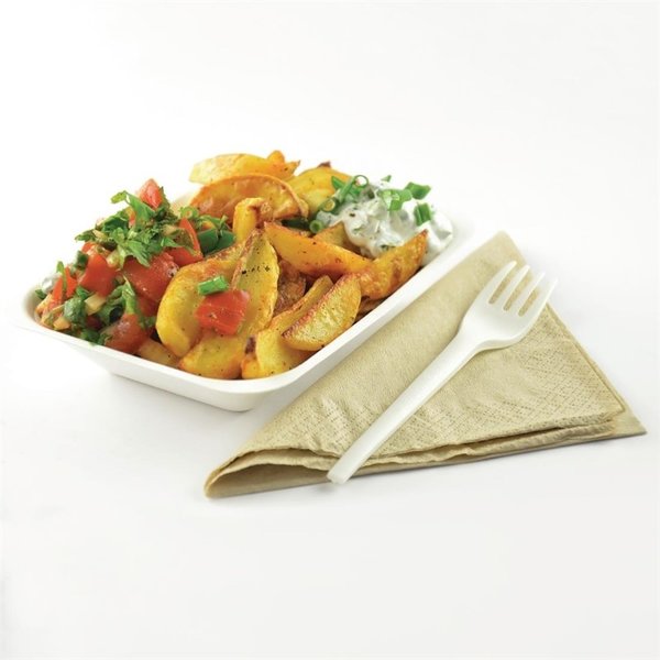 Composteerbare fritesbakjes 17,5cm | 500 stuks | 130x175x32(h)mm