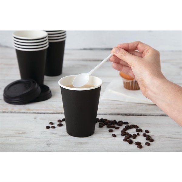 Koffiebekers enkelwandig zwart 34cl | 1000 stuks | 11(h) x 8,95(Ø)cm