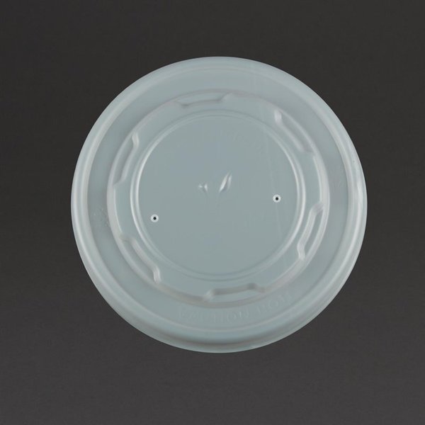 Composteerbare deksels | Plat (500 st) | Voor GAS-GF046 & GAS-GF047 | 115(Ø)x10(h)mm