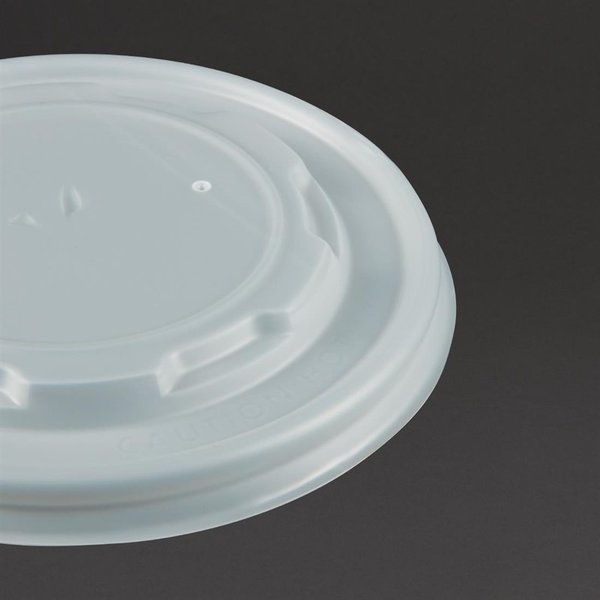 Composteerbare deksels | Plat (500 st) | Voor GAS-GF046 & GAS-GF047 | 115(Ø)x10(h)mm
