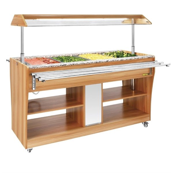 Bainmarie buffet | 4x 1/1 GN | 230V | 1490x766x1338(h)mm
