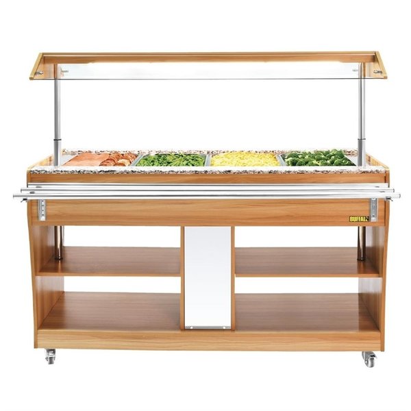 Bainmarie buffet | 4x 1/1 GN | 230V | 1490x766x1338(h)mm