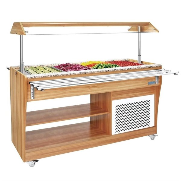 Gekoeld Buffet | 4x 1/1 GN | 230V | 1490x766x1338(h)mm