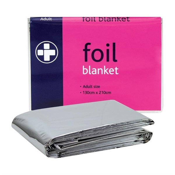 Foliedeken | Houd meer dan 90% van de lichaamswarmte vast | 127(b)x1,8(l)cm