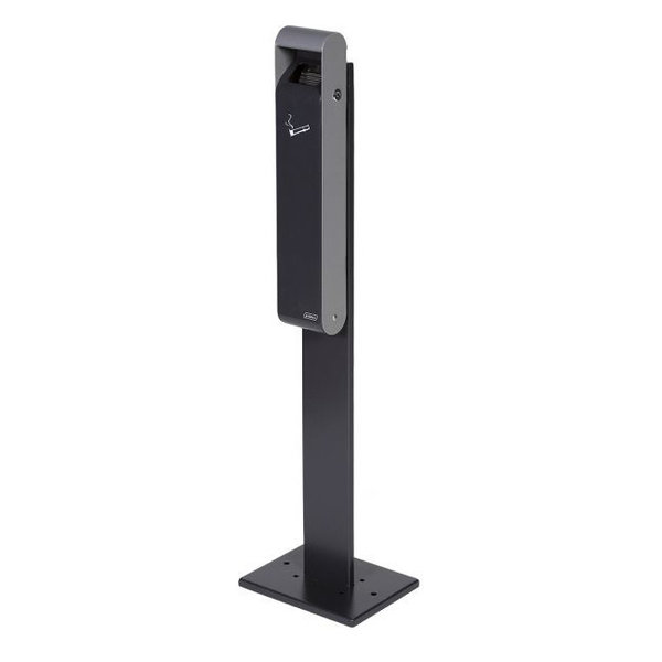 Wand-Asbak + Paal | Extra Smal | Grijs | 3L | 250x200x1000(h)mm