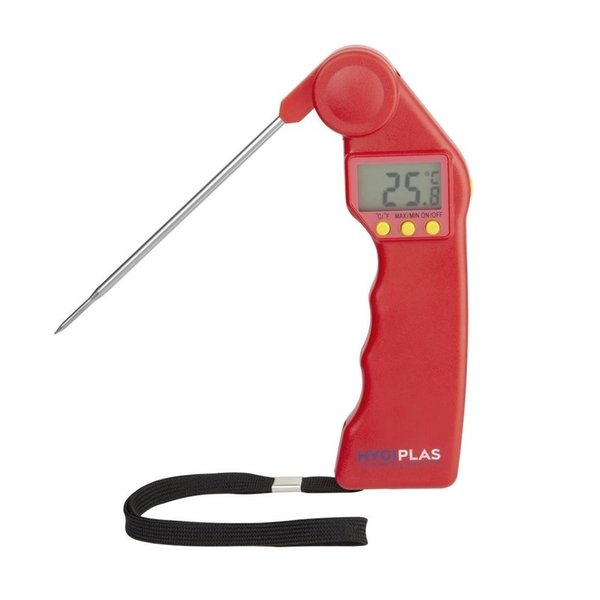 Thermometer kunststof kleurcode rood