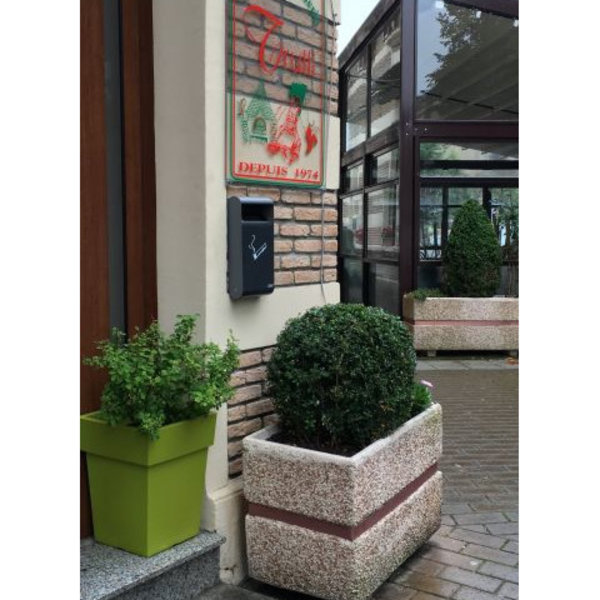 Wand-Asbak | Grijs | 3L | 191x64x355(h)mm