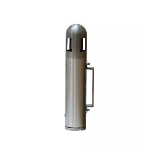 Wand-Asbak | Cilinder (4-Zijdig) | Aluminium | 1.6L | Ø80x400(h)mm