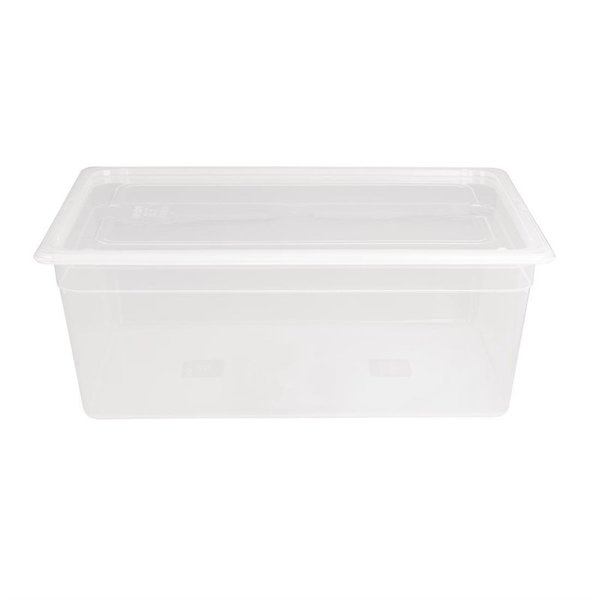 GN bak polypropyleen met deksel 1/1 -25,6L | 2 stuks | 530x325x200(h)mm
