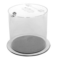 Probbax Inzamelcontainer | Kunststof (Transparant) | 12L | Opzetmodel | Ø300x250(h)mm 