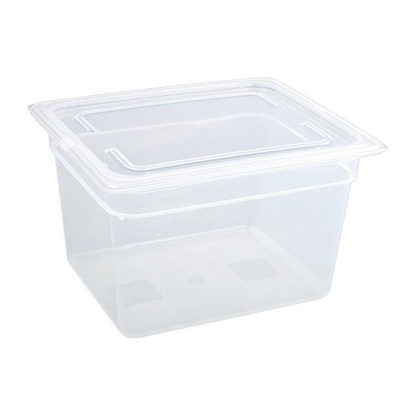 GN bak met deksel polypropyleen 1/2 | 4 stuks | 11,7L