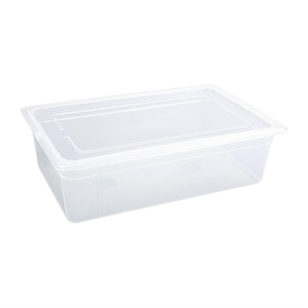 GN bak polypropyleen met deksel 1/1 -13L | 2 stuks | 530x325x150(h)mm