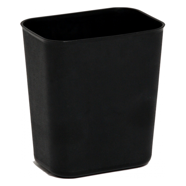 Afvalbak | Kunststof (Zwart) | 6.6L | Open | 240x170x260(h)mm