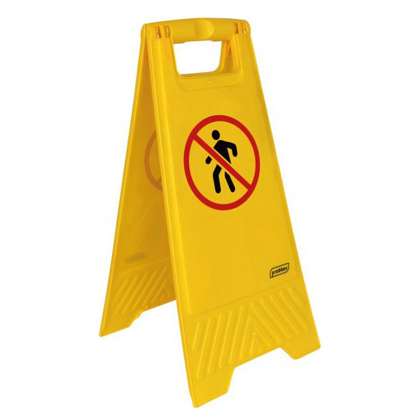 Waarschuwingsbord | Kunststof | "No Entry" (Pictogram) | Hoogte 600mm